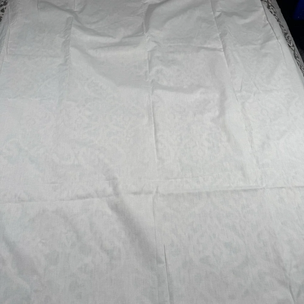 Pottery Barn INGRID DRAPE (1) 3-in-1 Pole Top GRAY IKAT 50x96